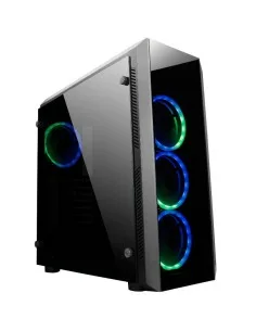 CAJA GAMING CHIEFTEC SCORPION II RGB NEGRA CRISTAL TEMP PN: GL-02B-OP EAN: 0753263075741
