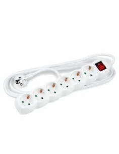 REGLETA 6 TOMAS TECKNIK BLANCA 5M 16A PN: MT6W5MS1,5-W EAN: 5999565654368