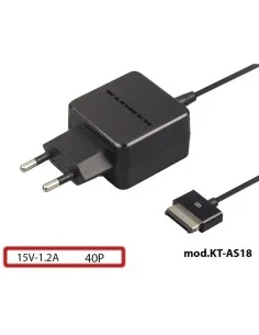 CARGADOR 15V ENCHUFE KLONER ASUS KT-AS18 PARA TABLET PN: KT-AS18 EAN: 8435352402899