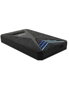 CAJA 2.5\" USB 3.1 TOOQ NEGRO RGB AZUL TQE-2550BL 9.5mm PN: TQE-2550BL EAN: 8433281009677