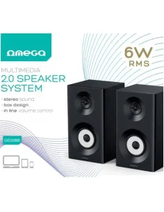 ALTAVOZ 2.0 OMEGA OG2086 6W RMS NEGRO PN: 0G2086 EAN: 5907595461511