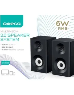 ALTAVOZ 2.0 OMEGA OG2086 6W RMS NEGRO PN: 0G2086 EAN: 5907595461511