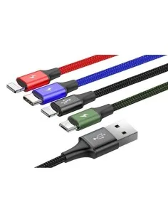 MULTICABLE USB TYPC C MICRO B USB Y LIGTHNING 1M PN: BS 2189 EAN: 1000000001732