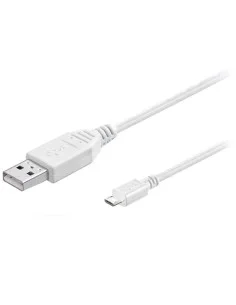 CABLE USB 2.0 1 M A MICRO USB OMEGA BLANCO PN: USB A MICRO 1M W EAN: 1000000004232
