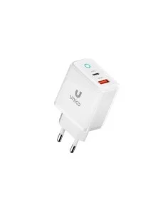 CARGADOR 5V ENCHUFE 1X USB C 1X USB A 45W BLANCO PN: IDWAG EAN: 8435719616945