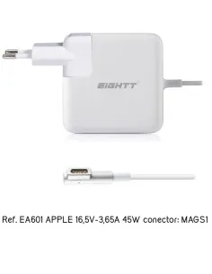 ALIMENTADOR PORT. 60W EIGHTT ESPECIFICO APPLE PN: EA601 EAN: 8425402171073