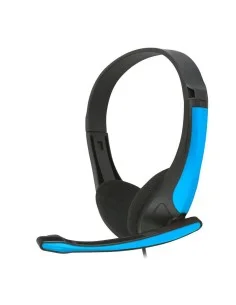 AURI + MIC 3.5MM 1.6M OMEGA FREESTYLE NEGRO Y AZUL PN: FH4088BL EAN: 5907595430869