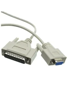 CABLE SERIE DB9 HEMBRA A DB25 MACHO 1.8M GRIS PN: SERIE DV9 A DB25 EAN: 1000000001797