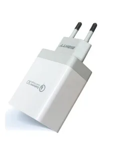 CARGADOR 5V ENCHUFE EIGHTT 2X USB BLANCO PN: EQC2V2 EAN: 8425402168653