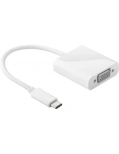 CONVERSOR TIPO C/M A VGA H BLANCO 15CM PN: VGA H A USB C 15 EAN: 5901720135322