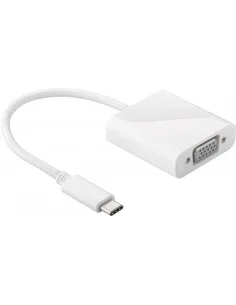 CONVERSOR TIPO C/M A VGA H BLANCO 15CM PN: VGA H A USB C 15 EAN: 5901720135322