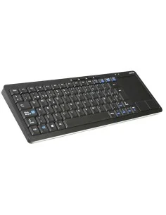 TECLADO WIRELESS OMEGA SMARTV CON TOUCH PAD NEGRO PN: OKB004BES EAN: 5907595444231