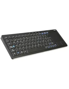 TECLADO WIRELESS OMEGA SMARTV CON TOUCH PAD NEGRO PN: OKB004BES EAN: 5907595444231
