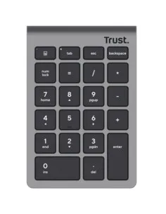 TECLADO WIRE NUMERICO TRUST XALAS PLATA PN: 25709 EAN: 8713439257090