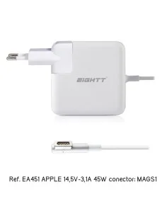 ALIMENTADOR PORT. 45W EIGHTT ESPECIFICO APPLE PN: EA451 EAN: 8425402171097