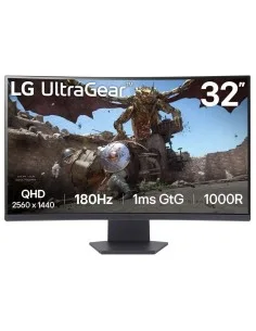 MONITOR 32\" LG 32GS60OC QHD ULTRAGEAR 180HZ CURVO NEGRO PN: 32GS60QC-B EAN: 8806096090657