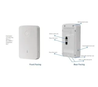 Cambium PL-E430H00A-EU e430H Indoor (EU) 802.11ac wave 2, 2x2, Wall plate WLAN AP with single gang wall bracket