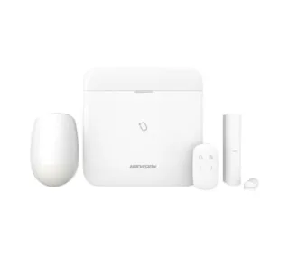 Hikvision DS-PWA64-Kit-WE Kit de alarma AXPRO con panel de control, detector volumétrico, sensor de puerta/ventana y mando a