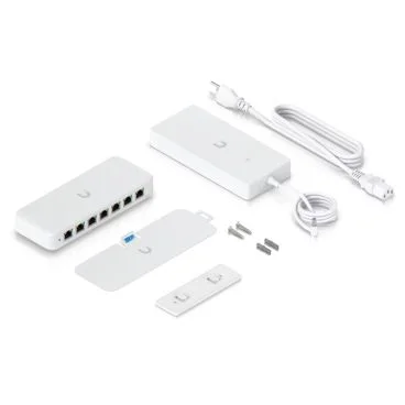 Ubiquiti USW-ULTRA-210W Switch PoE compacto capa 2, 8 puertos GbE (7 con salida PoE+ y 1 con entrada PoE++)