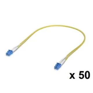 Ubiquiti UACC-OFC-S2-LULU-1M-50 Pack 50 cables de conexión de fibra óptica LC UPC dúplex OS2 para conexiones de hasta 100 G