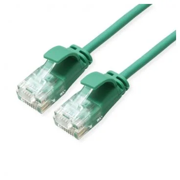 eRize - Cables de Red ERZ-EPRJ45UT6ACULZ-050-GN-S Latiguillos CAT6A UTP SLIM Verde 0,50 metros LSZH