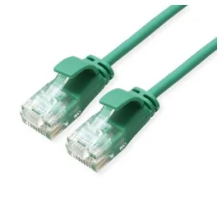 eRize - Cables de Red ERZ-EPRJ45UT6ACULZ-050-GN-S Latiguillos CAT6A UTP SLIM Verde 0,50 metros LSZH