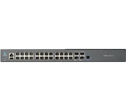 Cambium MX-EX2028xxA-E Intelligent Ethernet Switch, 24 x 1G and 4 SFP+ fiber ports, L2 & L3 functionality, exten