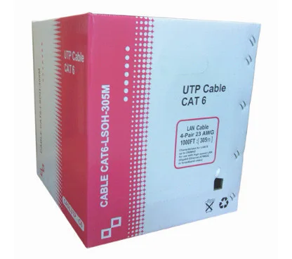 eRize ERZNC-U6CULZ-305 Cable de Red UTP CAT6 LSZH Blanco, CPR DCA (305M. EN CAJA)