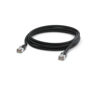 Ubiquiti UACC-Cable-Patch-Outdoor-3M-BK Cable de conexión de cobre trenzado de 24 AWG resistente para exteriores con conector