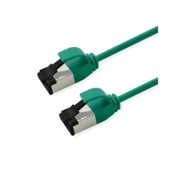 eRize - Cables de Red ERZ-EPRJ45SF08CULZ-050-GN-S Latiguillos CAT8 S/FTP SLIM Verde 0,50 metros LSZH