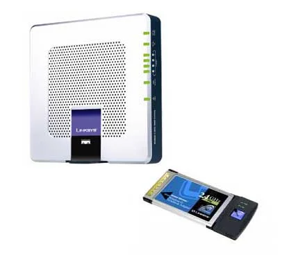 Linksys WGKPC354G Router ADSL Wireless 54 Mbps ADSL2+ + PCMCIA 5