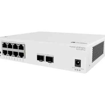 Huawei eKit Datacom S210-8P2J Switch gestionable con 8*10/100/1000BASE-T puertos, (128W PoE+), 2*2.5GE SFP puertos, con 1*220