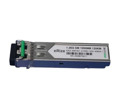 eRize ERZ-SMF001-S1550-120K-4085A-I - Módulo SFP Industrial 1,25G, Monomodo (SM), Conector LC, 120KM, 1550 nm, Temperatura de
