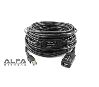 Alfa Network AUSBC-15M Producto reacondicionado. 15M USB extension cable