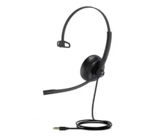 Yealink UHM341 Auricular monoaural con conector de 3.5mm, micrófono con cancelación del ruido, protección auditiva y