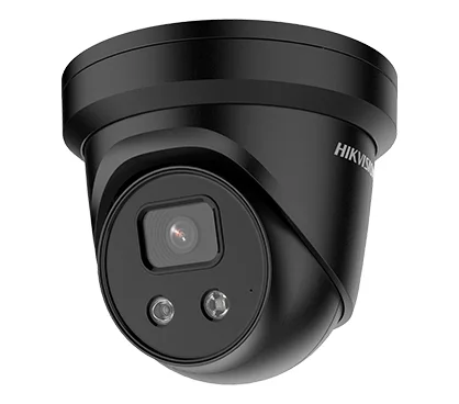 Hikvision DS-2CD2346G2-IU(2.8mm)(C)(BLACK) - Cámara IP Formato Domo, Resistente a Intemperie, 4MP 25/30fps (2688×1520px)