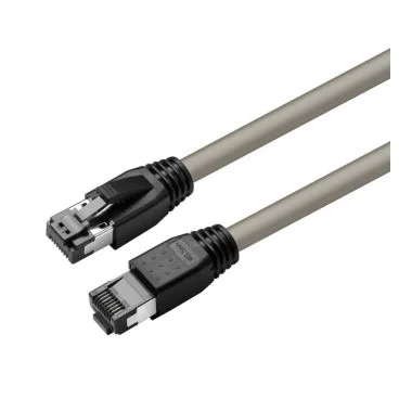 eRize - Cables de Red ERZ-EPRJ45SF08CULZ-100-GY Latiguillo CAT 8 S/FTP Gris 1 metro LSZH