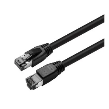 eRize - Cables de Red ERZ-EPRJ45SF08CULZ-750-BK Latiguillos CAT8 S/FTP Negro 7,5 metros LSZH
