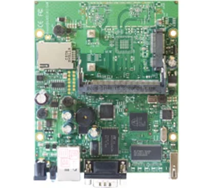 Mikrotik RB/411U RouterBOARD 411 with 300MHz Atheros CPU, 32MB RAM, 1 LAN, 1 miniPCI, 1MiniPCIe, 1 USB Slot, RouterOS L4