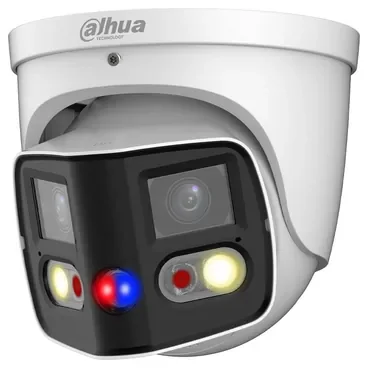 Dahua DH-IPC-PDW3849P-A180-E2-AS-PV-0280B Cámara IP WizMind dual de 4MP con visión panorámica de 180° y audio bidireccional