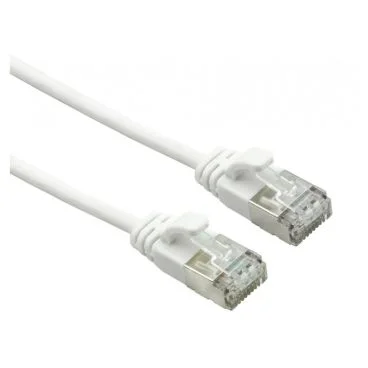 eRize - Cables de Red ERZ-EPRJ45FT07CULZ-300-WT-S Latiguillo CAT 7 U/FTP SLIM Blanco 3 metros LSZH, Cu
