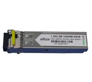 eRize ERZ-SMF001-B1550-040K-4085A-I - Módulo SFP Industrial BiDi, 1.25G, Monomodo (SM), Conector LC, 40KM, RX 1310 nm TX 1550