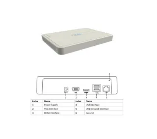 HILOOK NVR-104H-D - Grabador IP de Sobremesa, 4 Canales hasta 4MP, Capacidad para 1 HDD de 6TB (no incl.), Compresión Smart