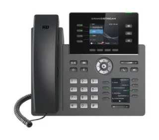 Grandstream GRP2614 Teléfono Ip con pantalla lcd dual a color. 4 cuentas SIP, bluetooth 5, y puertos giga. Con teclas blf en pan