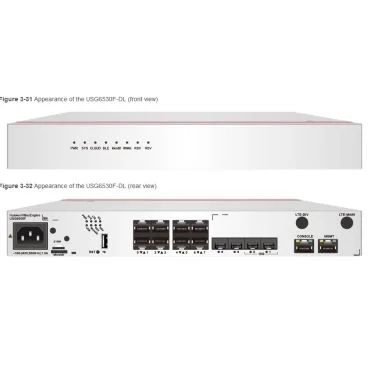Huawei USG6530F-DL-AC Firewall/VPN/UTM control de amenazas, antivirus, control de ancho de banda, Anti-DDoS, filtrado URL, filtrado de aplicaciones, Anti-botnet, 2x 10G SFP+, 2x 1G SF,P 8x 1G RJ45 + LTE