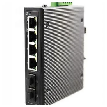 eRize ERZ-IS01G20402R-4075A - Switch Industrial Gestionable, Layer 2, 6 Puertos (4x Gbps + 2x Uplink SFP Gbps), Temperatura