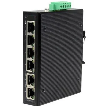 eRize ERZ-IS00F00420R-4075AP - Switch Industrial No Gestionable, 6 Puertos (4x 10/100 Mbps PoE + 2x Uplink 10/100 Mbps)