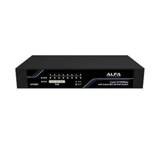 Alfa Network APS084 8 × 10/100Mbps auto-negotiation RJ-45 ports with 4-Port 802.3af PoE