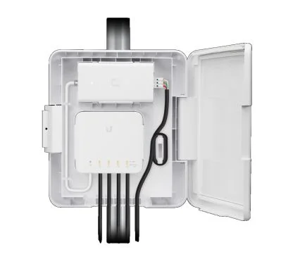 Ubiquiti USW-Flex-Utility. Carcasa ext. para USW-FLEX. Montaje en poste, incluye PoE de 60W y tornillo segurid