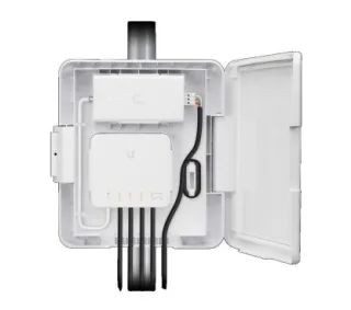 Ubiquiti USW-Flex-Utility. Carcasa ext. para USW-FLEX. Montaje en poste, incluye PoE de 60W y tornillo segurid